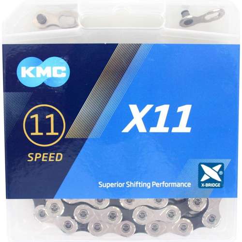 Ketting - KMC X11 zilver-zwart