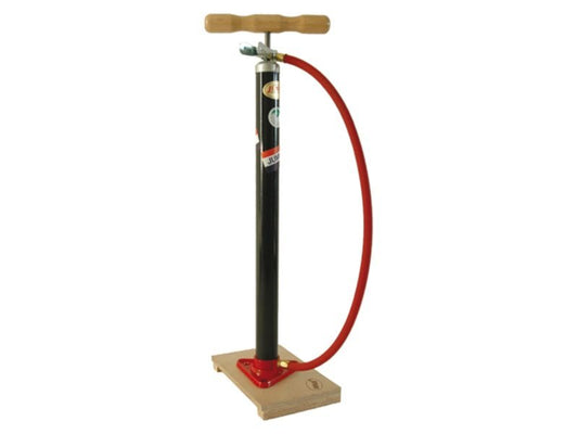 Jumbo vloerpomp met slang en houten plank