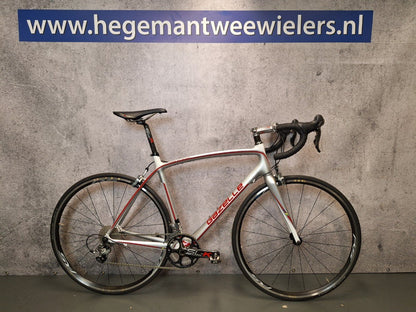 Gazelle Race - Carbon Heren Wit-Zilver-Rood