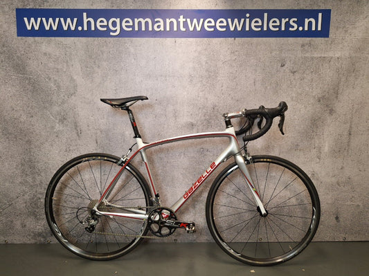 Gazelle Race - Carbon Heren Wit-Zilver-Rood